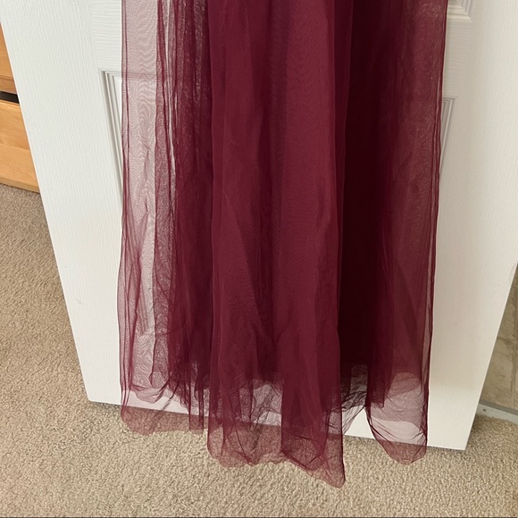 Showpo Celebrate tonight Maxi dress. Wine color. Size Small. - Picture 6 of 10